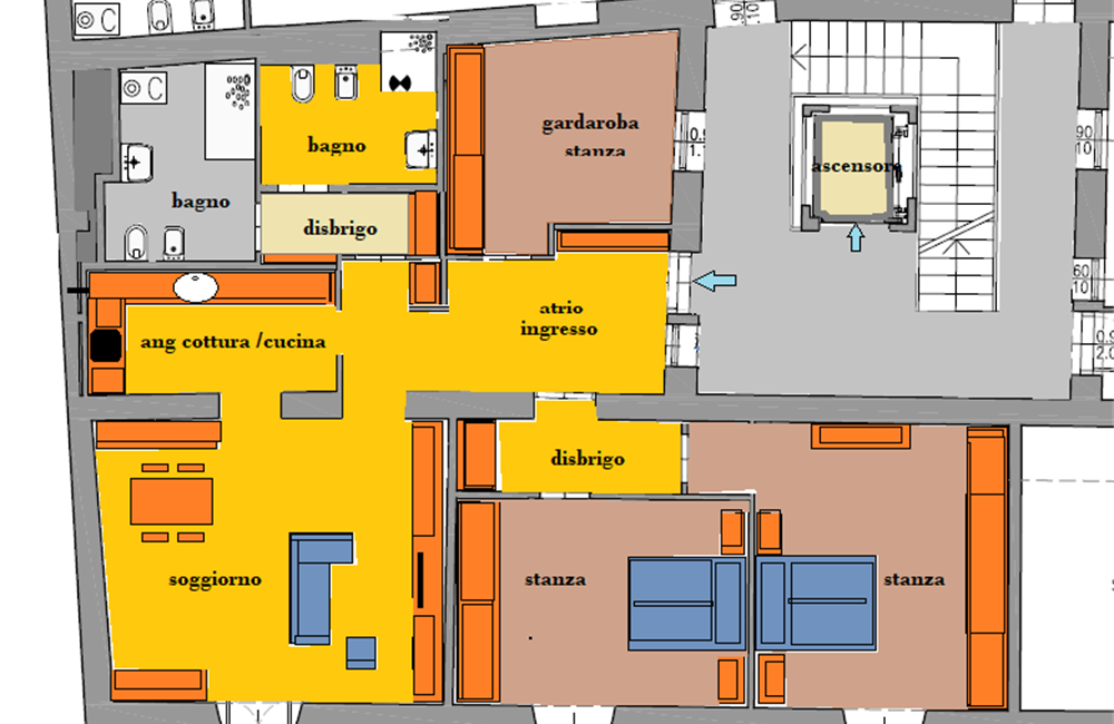 POSIZIONE CENTRALE - Vendita Appartamento 3 stanze TRENTO Trento centro storico