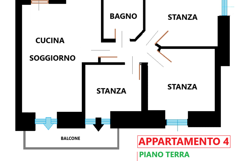 MASI DI VIGO OTTIMO RAPPORTO QUALITA' PREZZO - Vendita Appartamento 3 stanze  Valle di Non