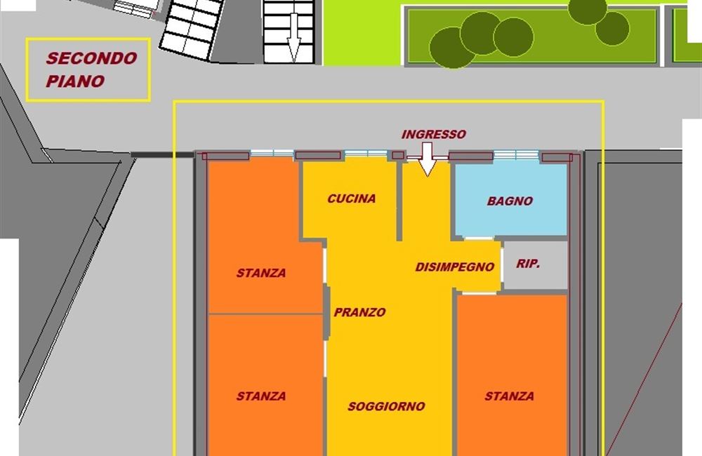 EGNA TRE STANZE CON GARAGE E CANTINA - Vendita Appartamento 3 stanze  Bolzano